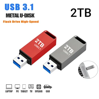 Ātrgaitas USB 3.1 2TB Flash Drive USB Atmiņas karti 1 TB Pen Drive Type-C USB Flash U Diska 512 GB Datoru, Klēpjdatoru, TV Auto