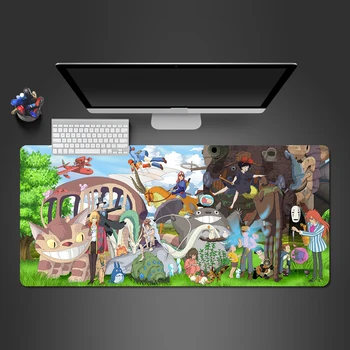 Peles Paliktņa Studio Ghibli Dedzīgs Prom Totoro Spēļu Aksesuāri Peles Mat XXL 90X30 Peles Paliktņa Spēlētājs Tapis De Souris XXL Mausepad