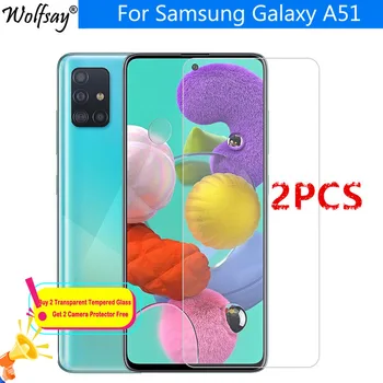 2GAB Par Rūdīts Stikls Samsung Galaxy A51 Ekrāna Aizsargs, Rūdīts aizsargstikls Samsung Galaxy A51 Stikla Galaxy A51