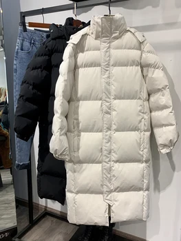 Uz leju polsterēta jaka 2022 jaunu bieza korejiešu versija zaudēt super ilgi, parker, polsterēta ziemas jaka, ziemas drēbes sievietēm